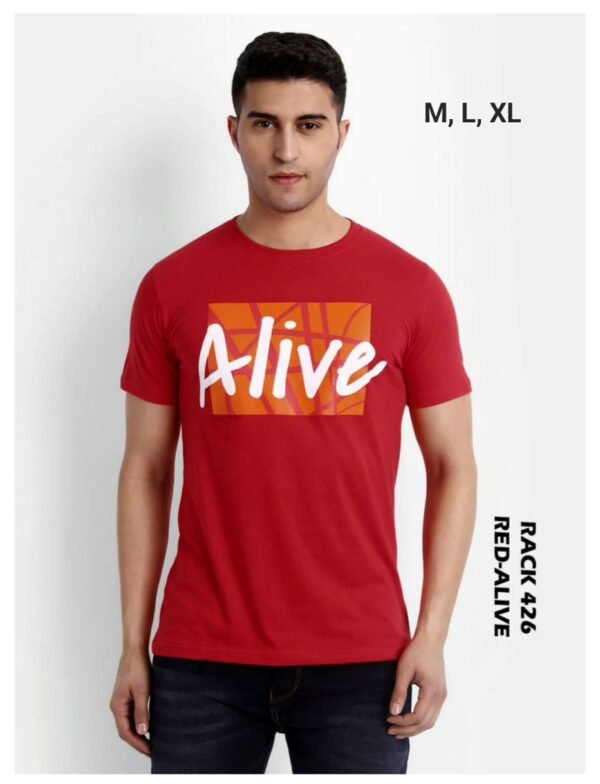 Red Alive Printed Tshirts