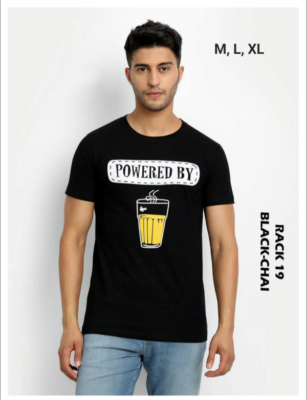 Black Chai Printed Tshirts